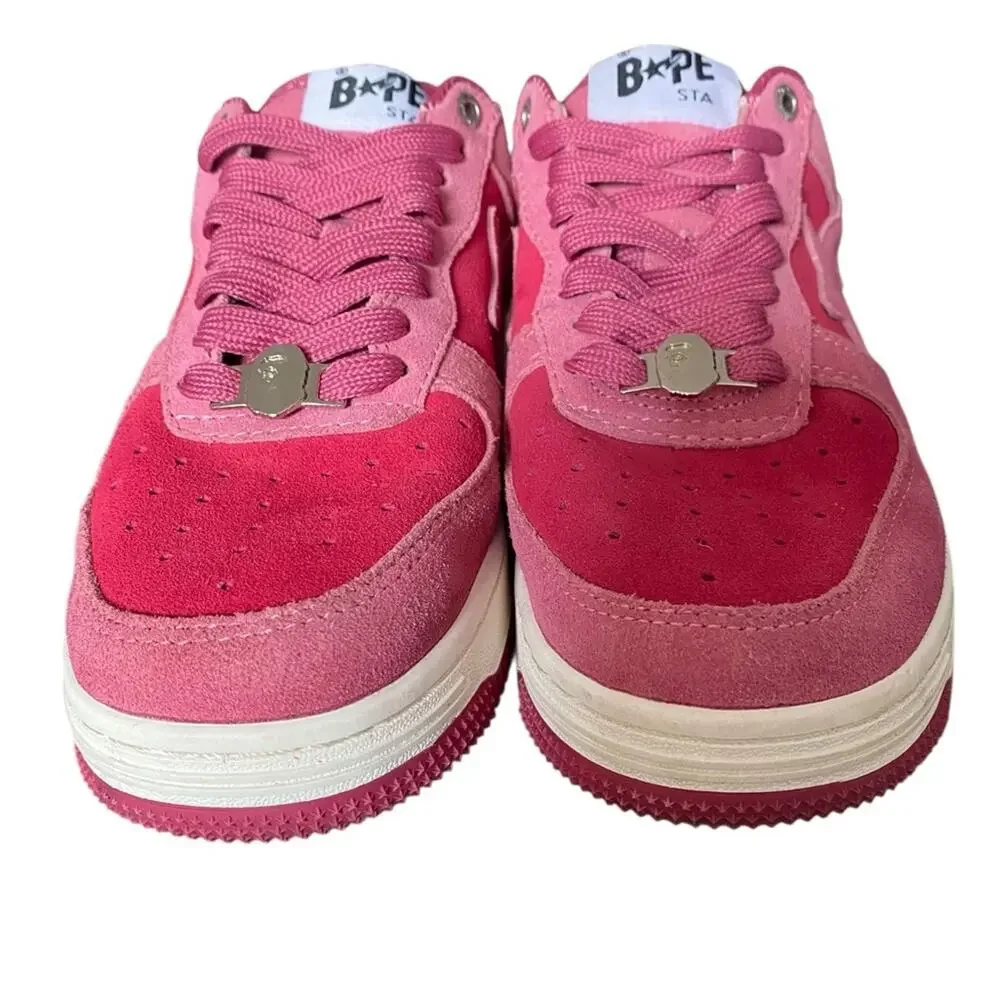 Bape Bapesta Low M1 Pink SKU 1H70191004 Pink Mens Sneakers size 8